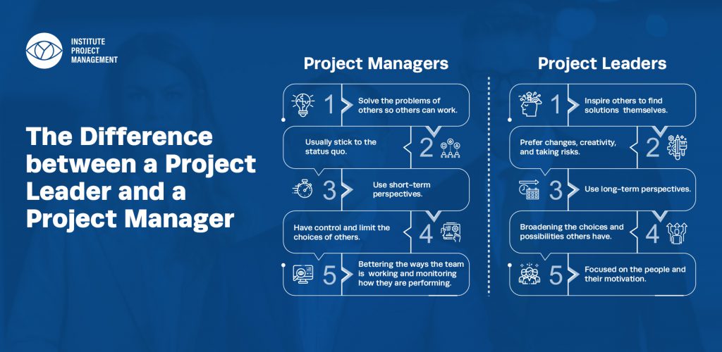 The Difference between a Project Leader and a Project Manager