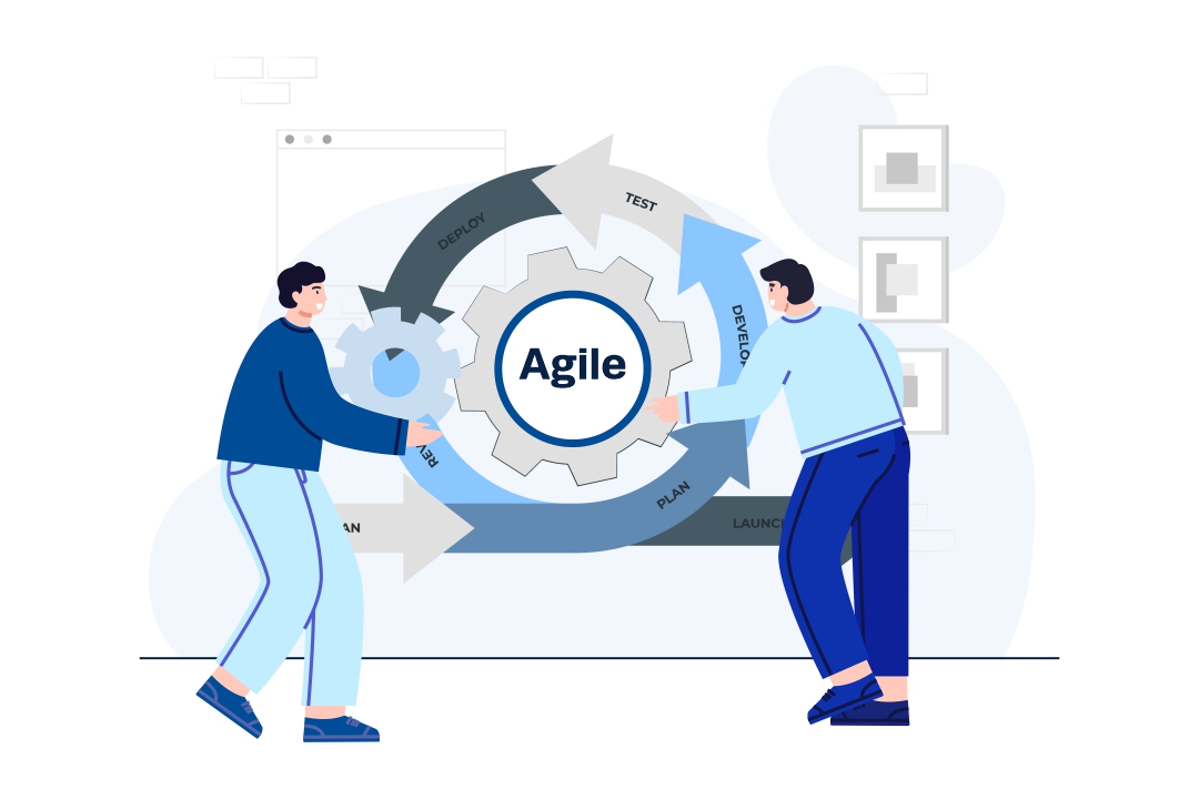 Agile project management Illustration Agile project management Illustration