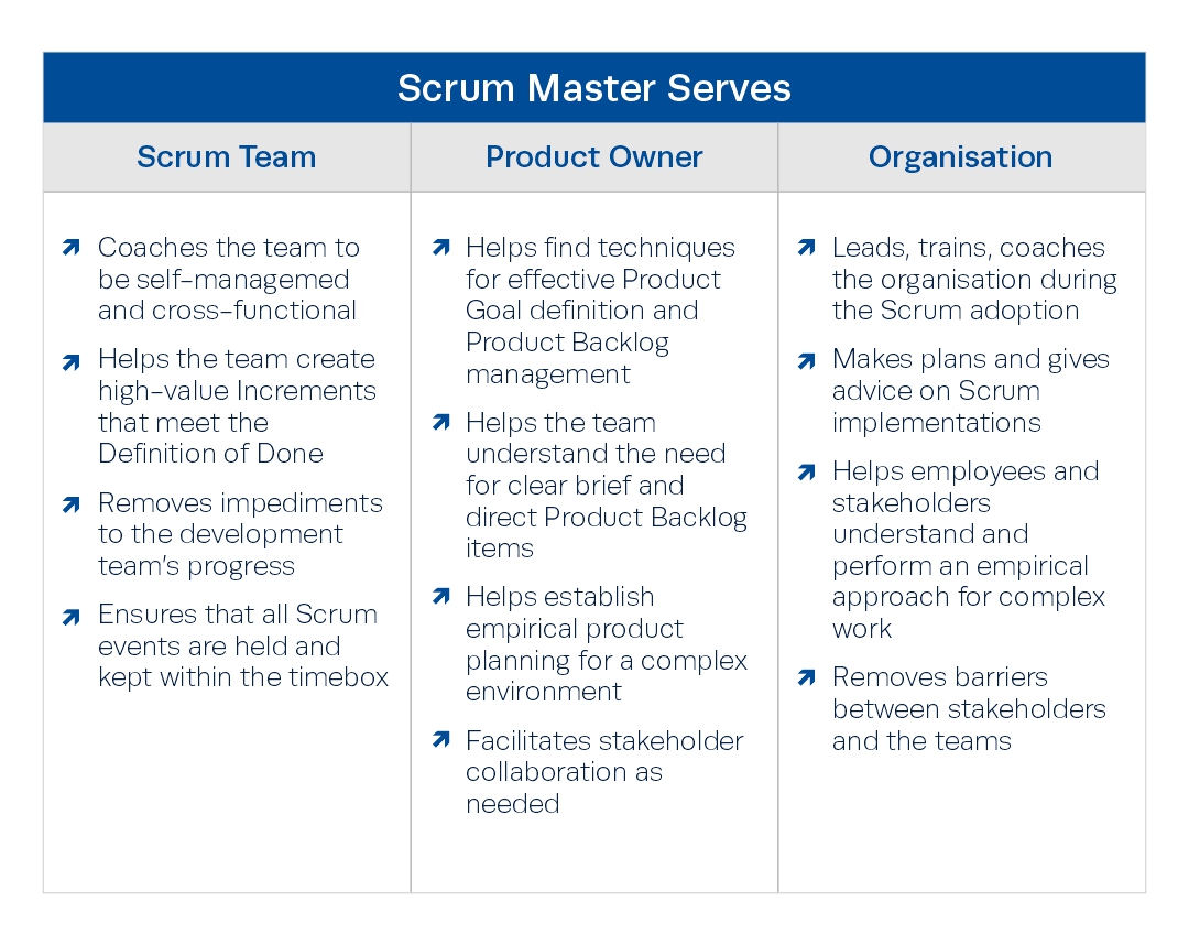 chart explaining role of team member