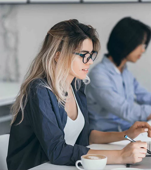 woman at work